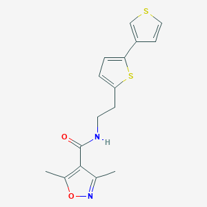 N-(2-([2,3'-bithiophen]-5-yl)ethyl)-3,5-dimethylisoxazole-4-carboxamide