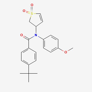 4-(tert-butyl)-N-(1,1-dioxido-2,3-dihydrothiophen-3-yl)-N-(4-methoxyphenyl)benzamide