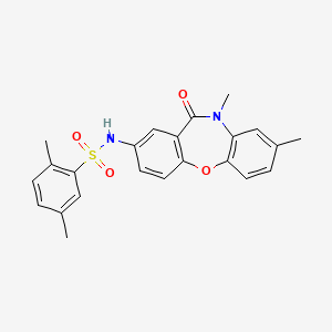 N-(8,10-dimethyl-11-oxo-10,11-dihydrodibenzo[b,f][1,4]oxazepin-2-yl)-2,5-dimethylbenzenesulfonamide