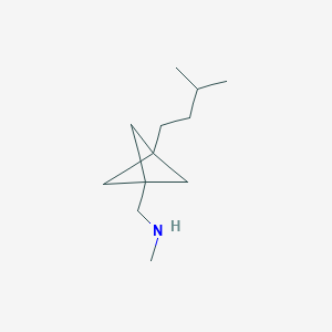 N-Methyl-1-[3-(3-methylbutyl)-1-bicyclo[1.1.1]pentanyl]methanamine