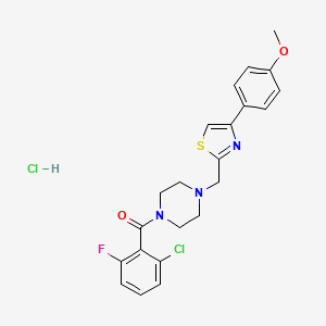 (2-Chloro-6-fluorophenyl)(4-((4-(4-methoxyphenyl)thiazol-2-yl)methyl)piperazin-1-yl)methanone hydrochloride