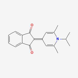 2-(2,6-Dimethyl-1-propan-2-ylpyridin-4-ylidene)indene-1,3-dione