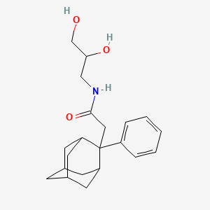 N-(2,3-dihydroxypropyl)-2-(2-phenyl-2-adamantyl)acetamide