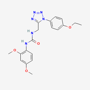 molecular formula C19H22N6O4 B2504016 1-(2,4-dimethoxyphenyl)-3-((1-(4-ethoxyphenyl)-1H-tetrazol-5-yl)methyl)urea CAS No. 951516-58-8