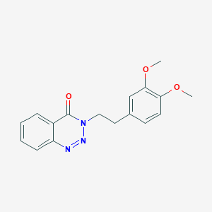 molecular formula C17H17N3O3 B2504019 3-(3,4-dimethoxyphenethyl)benzo[d][1,2,3]triazin-4(3H)-one CAS No. 440332-59-2