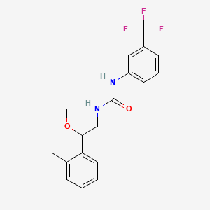 B2504024 1-(2-Methoxy-2-(o-tolyl)ethyl)-3-(3-(trifluoromethyl)phenyl)urea CAS No. 1797879-01-6