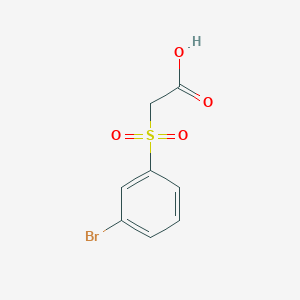molecular formula C8H7BrO4S B2504035 [(3-Bromophenyl)sulfonyl]acetic acid CAS No. 3937-93-7