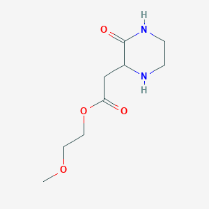 2-Methoxyethyl 2-(3-oxo-2-piperazinyl)acetate