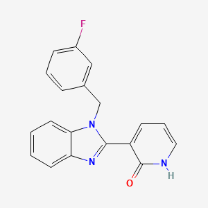 3-[1-(3-fluorobenzyl)-1H-1,3-benzimidazol-2-yl]-2(1H)-pyridinone