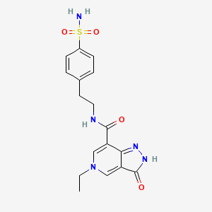 5-ethyl-3-oxo-N-(4-sulfamoylphenethyl)-3,5-dihydro-2H-pyrazolo[4,3-c]pyridine-7-carboxamide