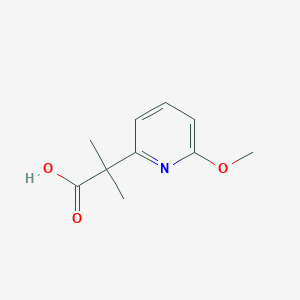 molecular formula C10H13NO3 B2504097 2-(6-Methoxypyridin-2-yl)-2-methylpropanoic acid CAS No. 1256586-09-0