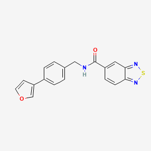 B2504105 N-(4-(furan-3-yl)benzyl)benzo[c][1,2,5]thiadiazole-5-carboxamide CAS No. 2034378-73-7