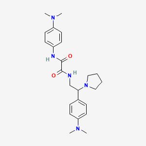 N1-(4-(dimethylamino)phenyl)-N2-(2-(4-(dimethylamino)phenyl)-2-(pyrrolidin-1-yl)ethyl)oxalamide