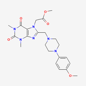 methyl (8-{[4-(4-methoxyphenyl)piperazin-1-yl]methyl}-1,3-dimethyl-2,6-dioxo-1,2,3,6-tetrahydro-7H-purin-7-yl)acetate
