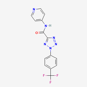 N-(pyridin-4-yl)-2-(4-(trifluoromethyl)phenyl)-2H-tetrazole-5-carboxamide