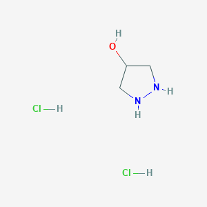 molecular formula C3H10Cl2N2O B2504115 Pyrazolidin-4-ol dihydrochloride CAS No. 2172503-47-6