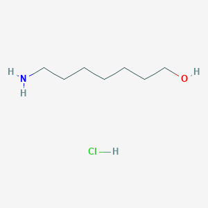 molecular formula C7H18ClNO B2504134 7-Aminoheptan-1-ol hydrochloride CAS No. 168681-46-7