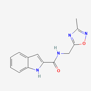 B2504151 N-((3-methyl-1,2,4-oxadiazol-5-yl)methyl)-1H-indole-2-carboxamide CAS No. 1179619-73-8