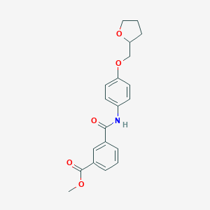 molecular formula C20H21NO5 B250424 Methyl 3-{[4-(tetrahydro-2-furanylmethoxy)anilino]carbonyl}benzoate 