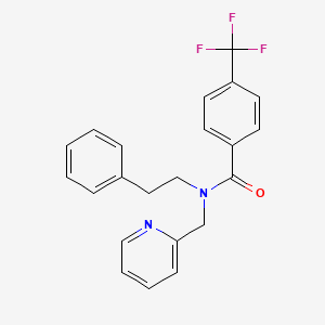 N-phenethyl-N-(pyridin-2-ylmethyl)-4-(trifluoromethyl)benzamide