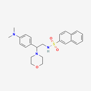 N-(2-(4-(dimethylamino)phenyl)-2-morpholinoethyl)naphthalene-2-sulfonamide