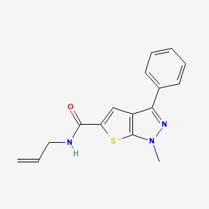 N-allyl-1-methyl-3-phenyl-1H-thieno[2,3-c]pyrazole-5-carboxamide