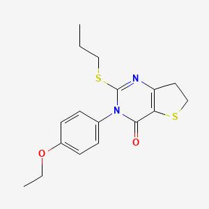 3-(4-ethoxyphenyl)-2-(propylthio)-6,7-dihydrothieno[3,2-d]pyrimidin-4(3H)-one