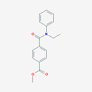 molecular formula C17H17NO3 B250436 Methyl 4-[ethyl(phenyl)carbamoyl]benzoate 