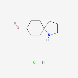 molecular formula C9H18ClNO B2504427 1-azaspiro[4.5]decan-8-ol hydrochloride CAS No. 1392803-08-5; 1987294-41-6