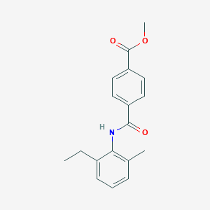 molecular formula C18H19NO3 B250445 Methyl 4-[(2-ethyl-6-methylphenyl)carbamoyl]benzoate 