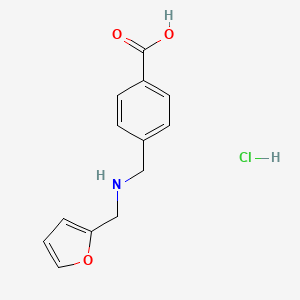 4-(((Furan-2-ylmethyl)amino)methyl)benzoic acid hydrochloride