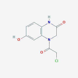 4-(2-Chloroacetyl)-6-hydroxy-1,3-dihydroquinoxalin-2-one