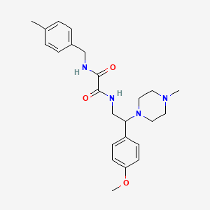 N1-(2-(4-methoxyphenyl)-2-(4-methylpiperazin-1-yl)ethyl)-N2-(4-methylbenzyl)oxalamide