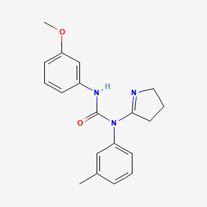 molecular formula C19H21N3O2 B2504482 3-(3,4-dihydro-2H-pyrrol-5-yl)-1-(3-methoxyphenyl)-3-(3-methylphenyl)urea CAS No. 898443-90-8