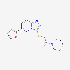 6-(2-Furyl)-3-[(2-oxo-2-piperidin-1-ylethyl)thio][1,2,4]triazolo[4,3-b]pyridazine