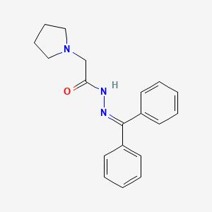 N'-(diphenylmethylene)-2-(1-pyrrolidinyl)acetohydrazide