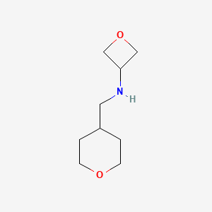 molecular formula C9H17NO2 B2504566 N-[(oxan-4-yl)methyl]oxetan-3-amine CAS No. 1339752-62-3