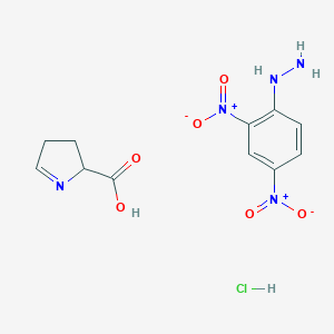 3,4-dihydro-2H-pyrrole-2-carboxylic acid;(2,4-dinitrophenyl)hydrazine;hydrochloride