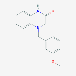 molecular formula C16H16N2O2 B2504714 4-[(3-Methoxyphenyl)methyl]-1,3-dihydroquinoxalin-2-one CAS No. 2402837-44-7