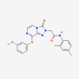 B2504724 N-(2,4-dimethylphenyl)-2-(8-(3-methoxyphenoxy)-3-oxo-[1,2,4]triazolo[4,3-a]pyrazin-2(3H)-yl)acetamide CAS No. 1251678-25-7