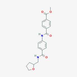 molecular formula C21H22N2O5 B250473 Methyl 4-({4-[(tetrahydrofuran-2-ylmethyl)carbamoyl]phenyl}carbamoyl)benzoate 