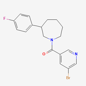 molecular formula C18H18BrFN2O B2504749 1-(5-bromopyridine-3-carbonyl)-3-(4-fluorophenyl)azepane CAS No. 1797963-62-2