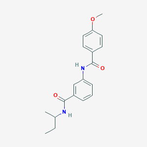 molecular formula C19H22N2O3 B250475 N-(sec-butyl)-3-[(4-methoxybenzoyl)amino]benzamide 