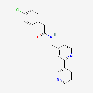 molecular formula C19H16ClN3O B2504818 N-({[2,3'-bipyridine]-4-yl}methyl)-2-(4-chlorophenyl)acetamide CAS No. 1903924-38-8