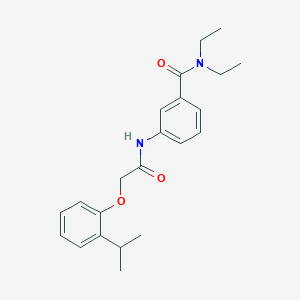 molecular formula C22H28N2O3 B250486 N,N-diethyl-3-{[(2-isopropylphenoxy)acetyl]amino}benzamide 