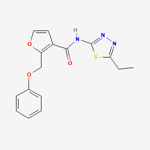 N-(5-ethyl-1,3,4-thiadiazol-2-yl)-2-(phenoxymethyl)furan-3-carboxamide