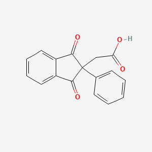 (1,3-dioxo-2-phenyl-2,3-dihydro-1H-inden-2-yl)acetic acid