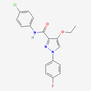 N-(4-chlorophenyl)-4-ethoxy-1-(4-fluorophenyl)-1H-pyrazole-3-carboxamide