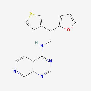 molecular formula C17H14N4OS B2504895 N-[2-(furan-2-yl)-2-(thiophen-3-yl)ethyl]pyrido[3,4-d]pyrimidin-4-amine CAS No. 2380057-02-1