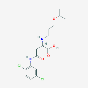 4-((2,5-Dichlorophenyl)amino)-2-((3-isopropoxypropyl)amino)-4-oxobutanoic acid